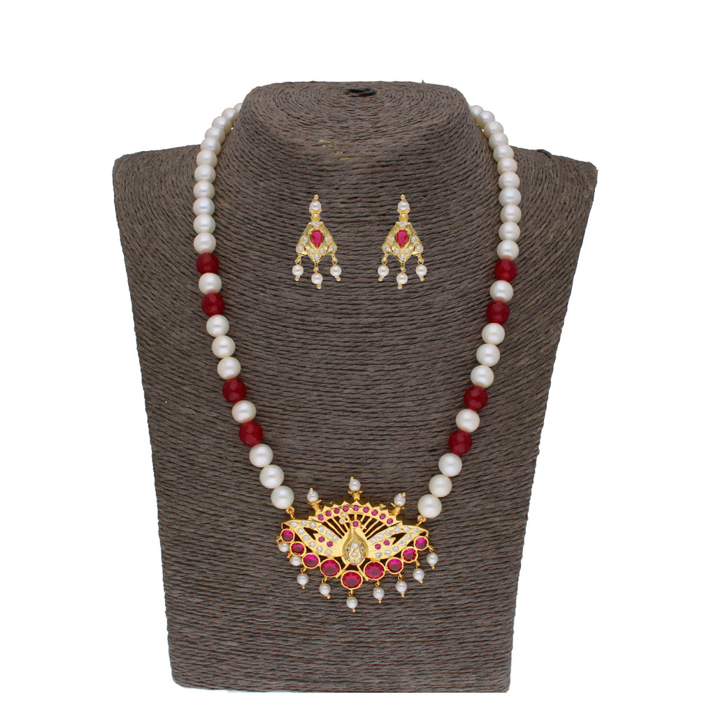 J Pearls Dheyanshi 1 Line Round Pearl Necklaces - Real Pearl Jewelry - Distacart