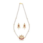 J Pearls Fancy 1 Line Oval Pearl Necklaces - Real Pearl Jewelry - Distacart