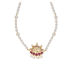 J Pearls Fancy 1 Line Oval Pearl Necklaces - Real Pearl Jewelry - Distacart