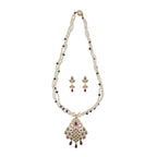 J Pearls Gamini 3 Lines Seed Pearl Necklaces - Real Pearl Jewelry - Distacart