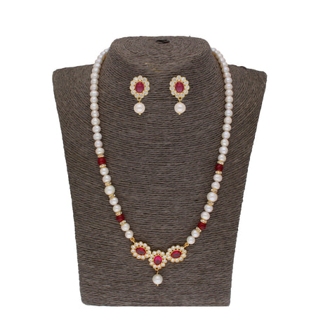 J Pearls Januja 1 Line Round Pearl Necklaces - Real Pearl Jewelry
