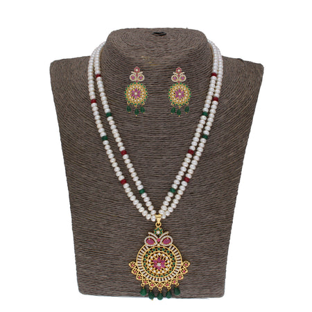 J Pearls Kashika 2 Lines Round Pearl Necklaces - Real Pearl Jewelry