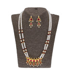 J Pearls Lajita 2 Lines Oval Pearl Necklaces - Real Pearl Jewelry - Distacart
