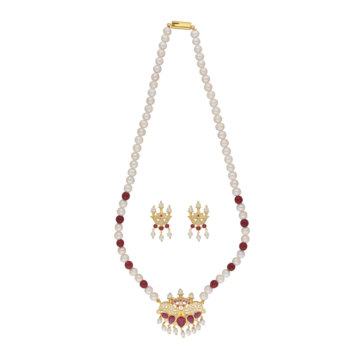 J Pearls Widisha 1 Line Round Pearl Necklaces - Real Pearl Jewelry - Distacart