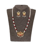 J Pearls Widisha 1 Line Round Pearl Necklaces - Real Pearl Jewelry - Distacart
