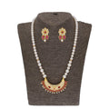 J Pearls Ehani 1 Line Oval Pearl Necklaces - Real Pearl Jewelry - Distacart