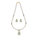 J Pearls Cancala 1 Line Button Pearl Set - Real Pearl Jewelry - Distacart