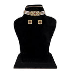 J Pearls Kyra 3 Lines Round Choker Set - Real Pearl Jewelry - Distacart