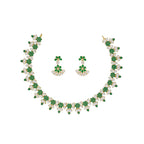 J Pearls Lopa 1 Line Oval Necklace Set - Real Pearl Jewelry - Distacart