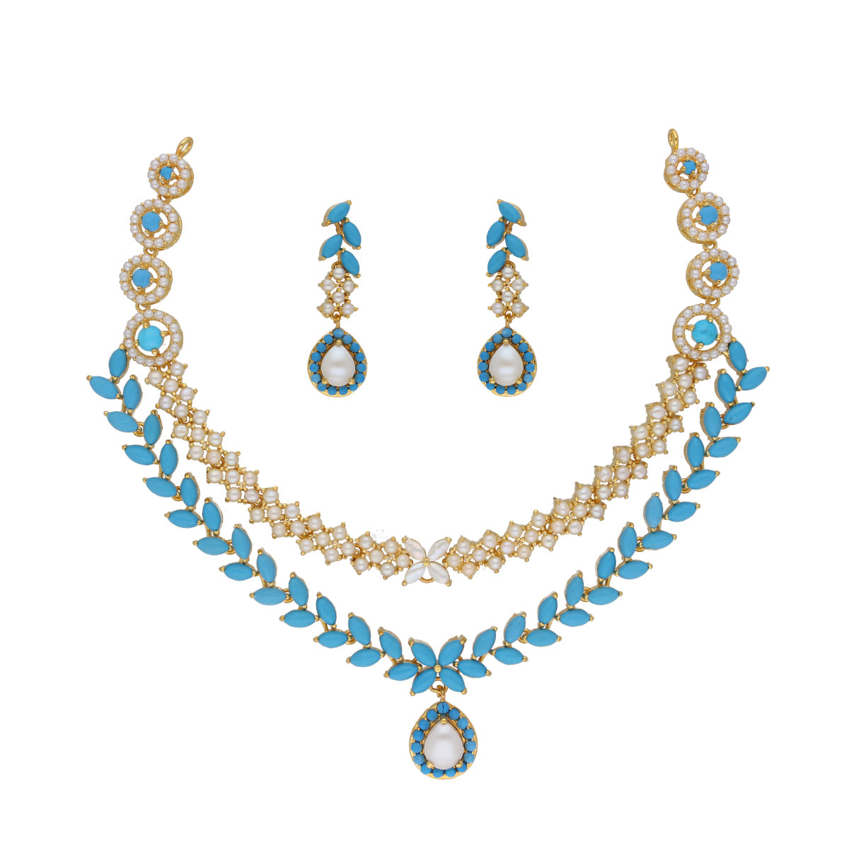 J Pearls Trendy Necklace Set