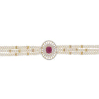 J Pearls Kashvi Pearl Choker - Real Pearl Jewelry - Distacart