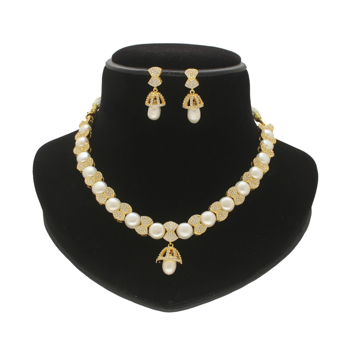 J Pearls Shine Pearl Necklace Set