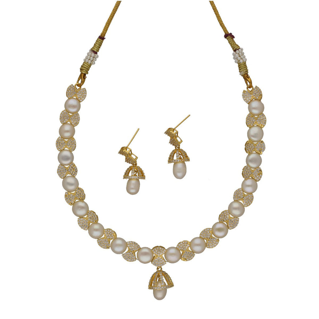 J Pearls Shine Pearl Necklace Set