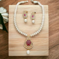 J Pearls Sparkle Pearl Necklace Set