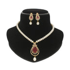 J Pearls Sparkle Pearl Necklace Set
