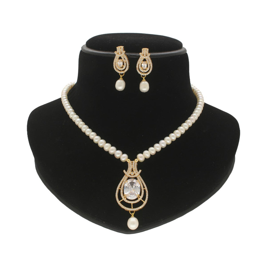J Pearls Dazzle Pearl Necklace Set