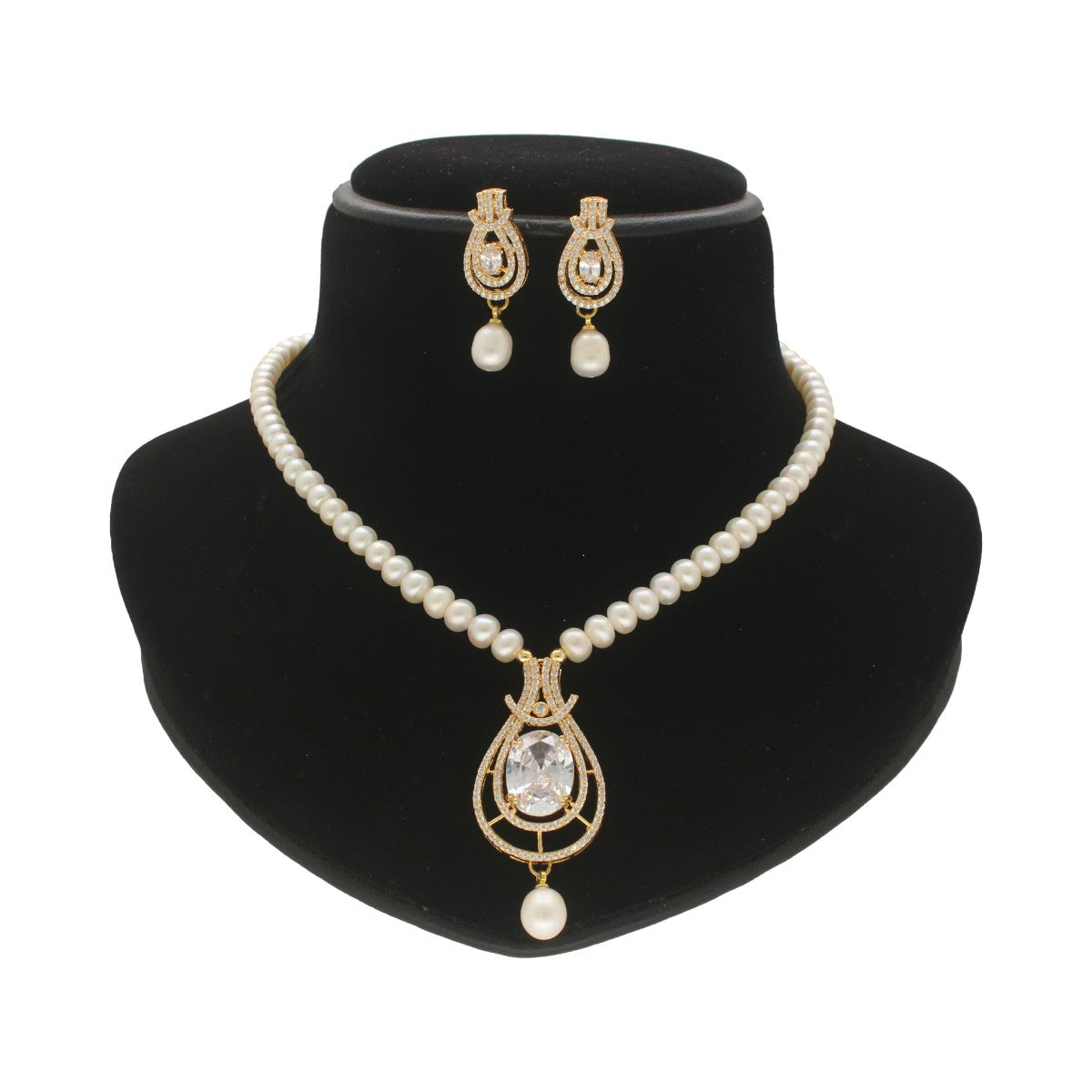 J Pearls Dazzle Pearl Necklace Set