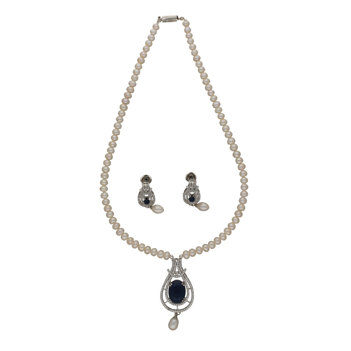 J Pearls Charm Pearl Necklace Set