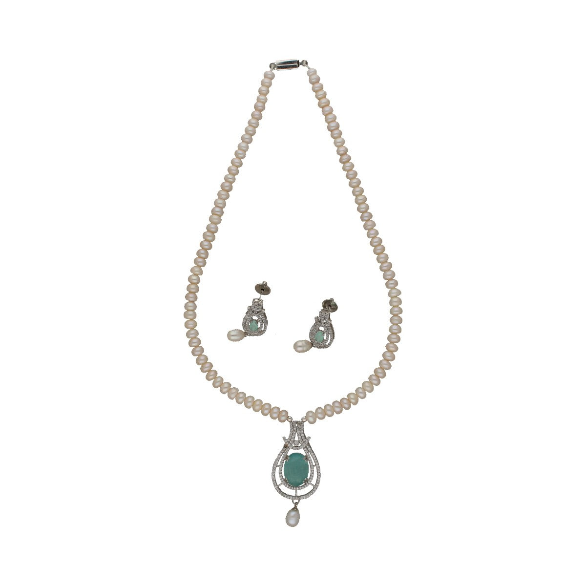 J Pearls Blossom Pearl Necklace Set