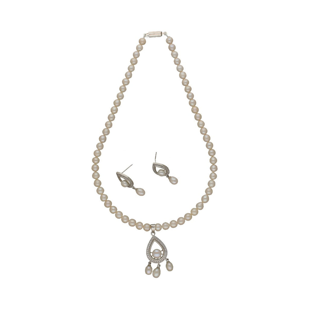 J Pearls Luminary Pearl Necklace Set