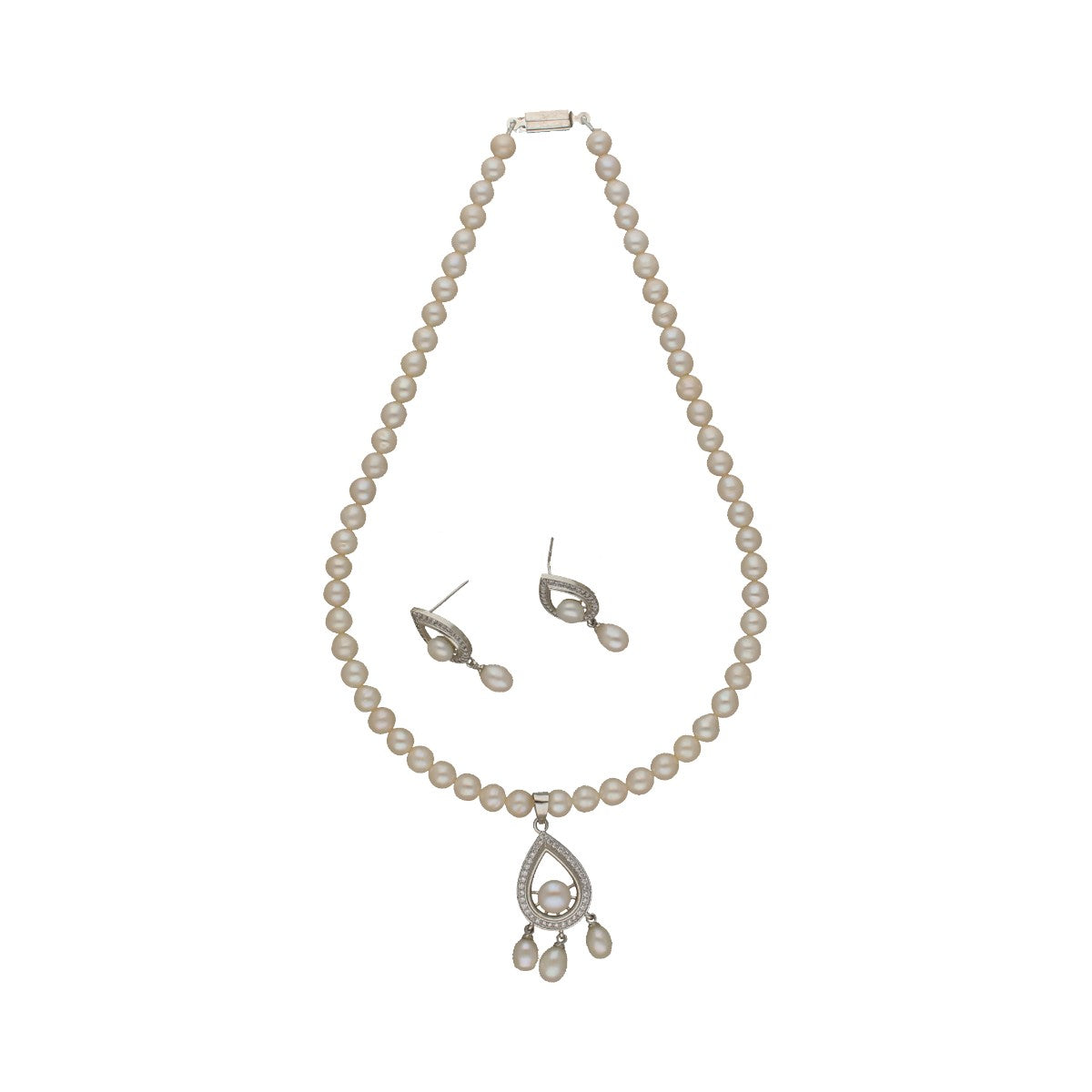 J Pearls Luminary Pearl Necklace Set