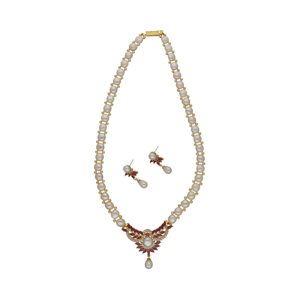 J Pearls Twinkle Pearl Necklace Set