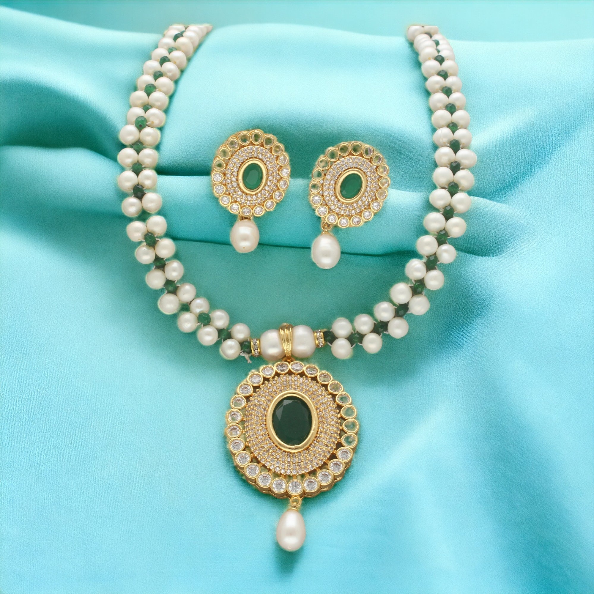 J Pearls Moonlite Pearl Necklace Set