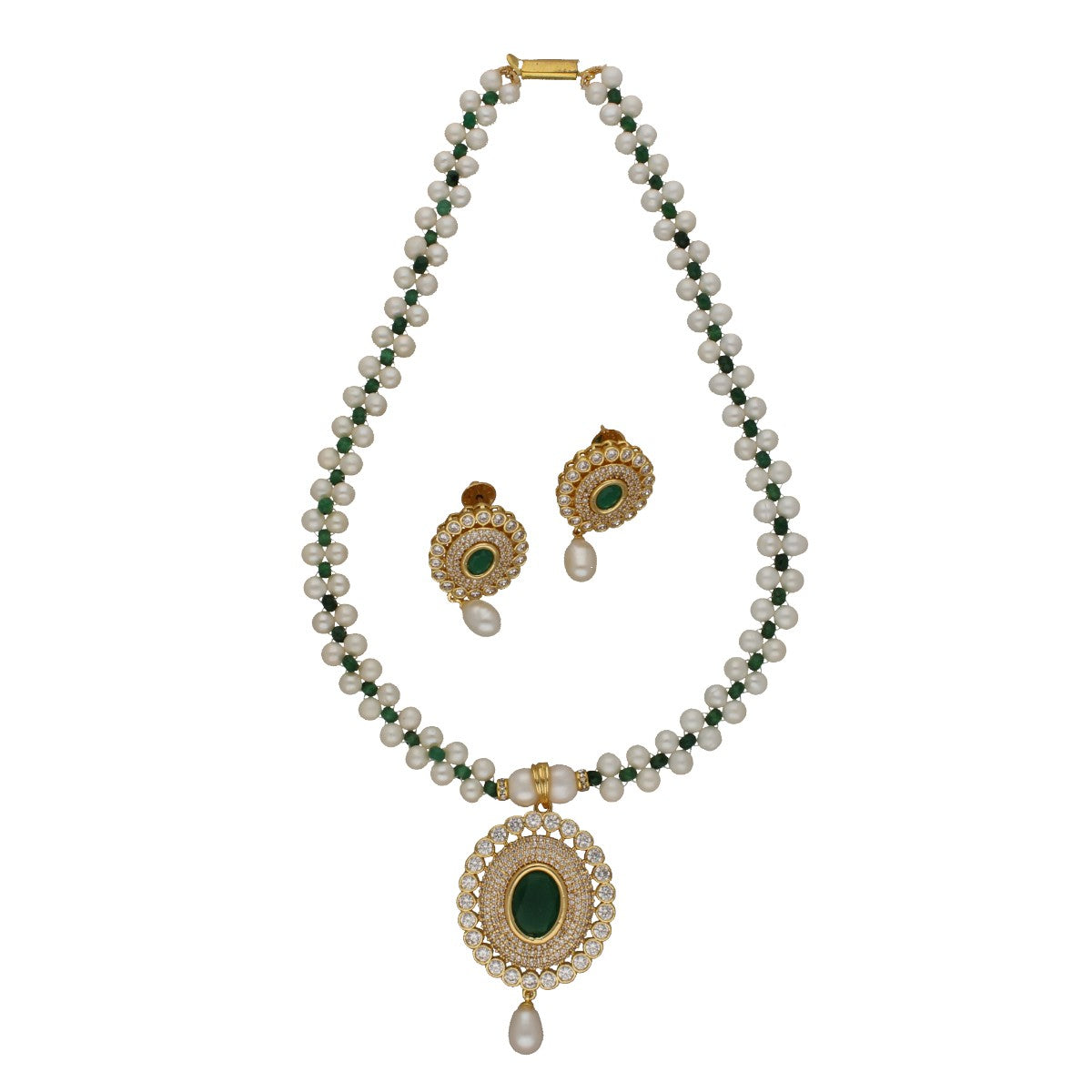 J Pearls Moonlite Pearl Necklace Set