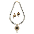 J Pearls Rosette Pearl Necklace Set