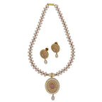 J Pearls Crystal Pearl Necklace Set