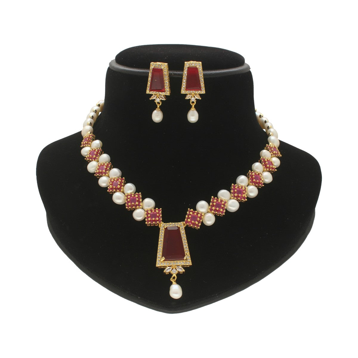 J Pearls Elegance Pearl Necklace Set