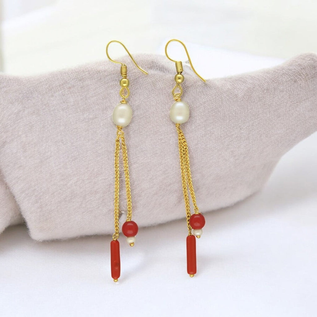 J Pearls Divin Pearl Earrings - Distacart