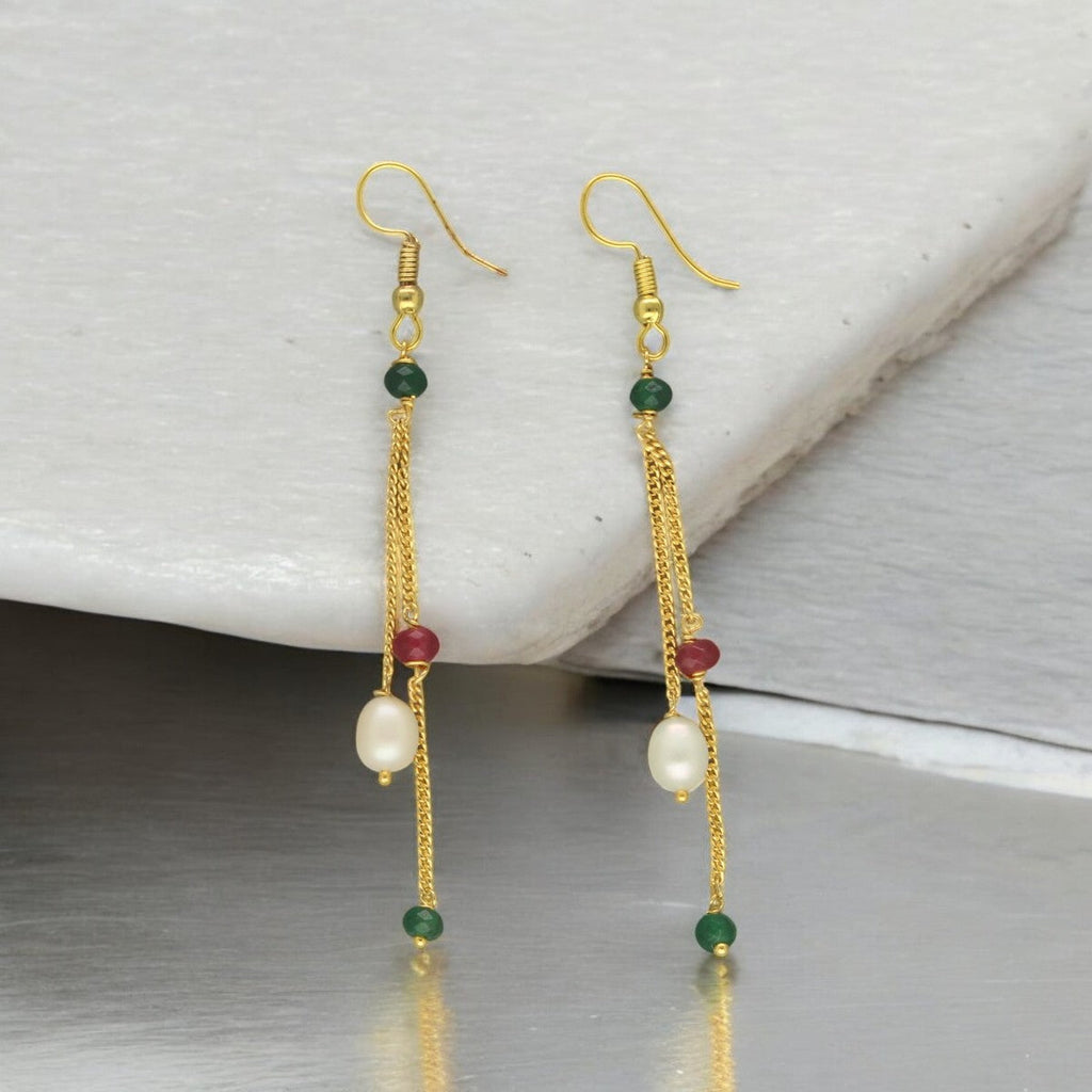 J Pearls Zuri Pearl Earrings - Distacart