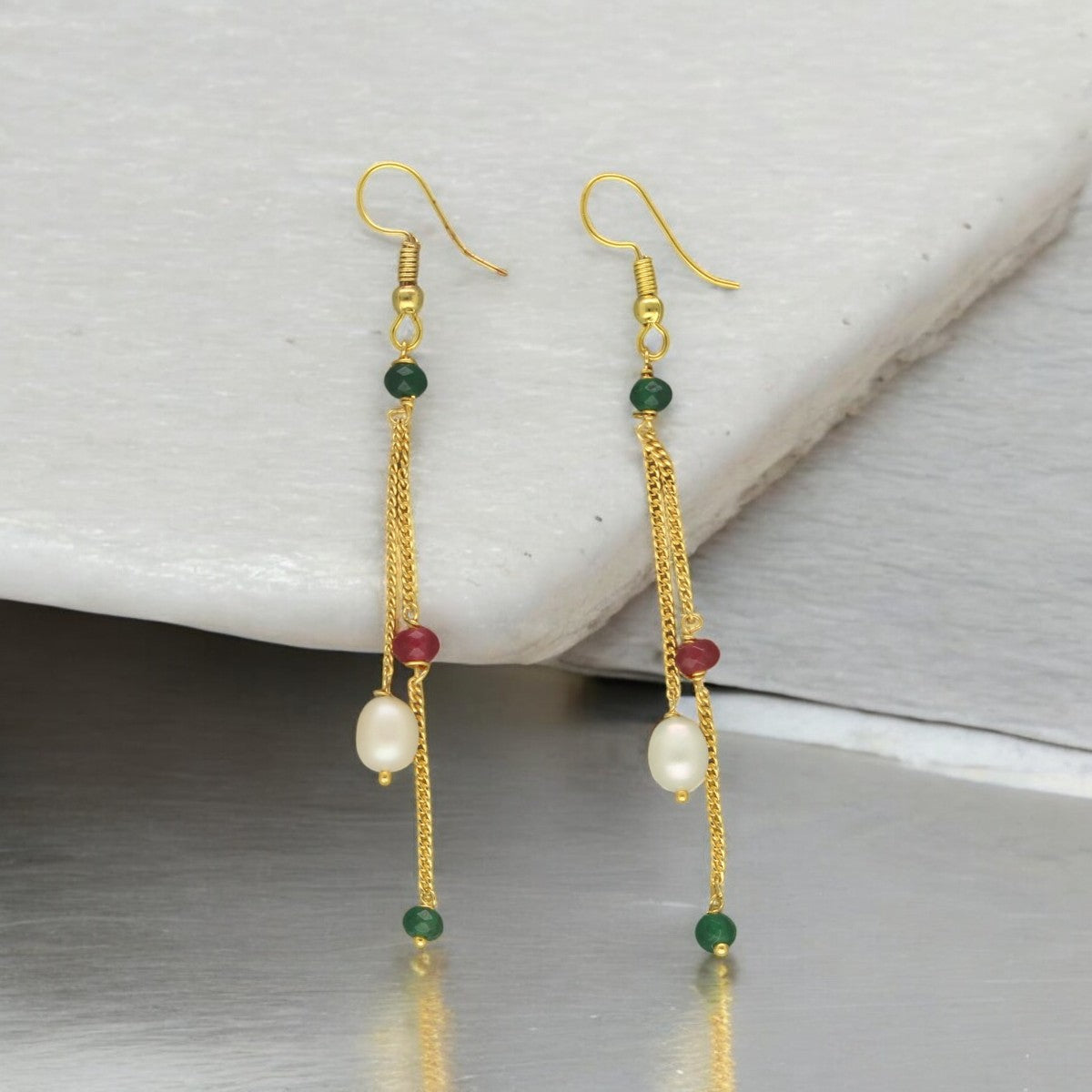 J Pearls Zuri Pearl Earrings - Distacart