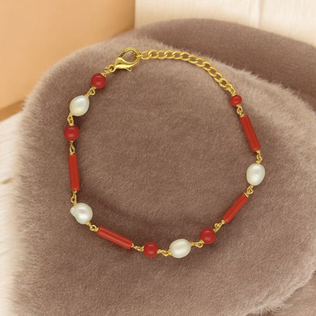 J Pearls The Eldric Charm Pearl Bracelet