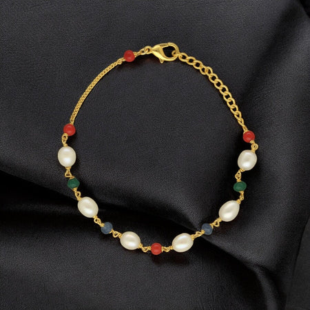 J Pearls Multicharm Holder Pearl Bracelet