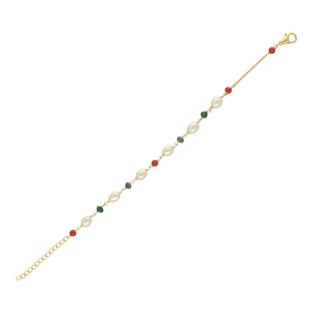 J Pearls Multicharm Holder Pearl Bracelet - Distacart