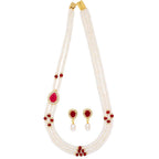 J Pearls Stunning 3 String Necklace Set - Real Pearl Jewelry - Distacart
