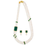 J Pearls Eye-Catching 3 String Necklace Set - Real Pearl Jewelry - Distacart
