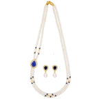 J Pearls Striking 2 String Necklace Set - Real Pearl Jewelry - Distacart