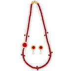 J Pearls Notable 3 String Necklace Set - Real Pearl Jewelry - Distacart