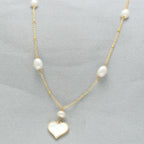 J Pearls Heart Pearl Pendant Set