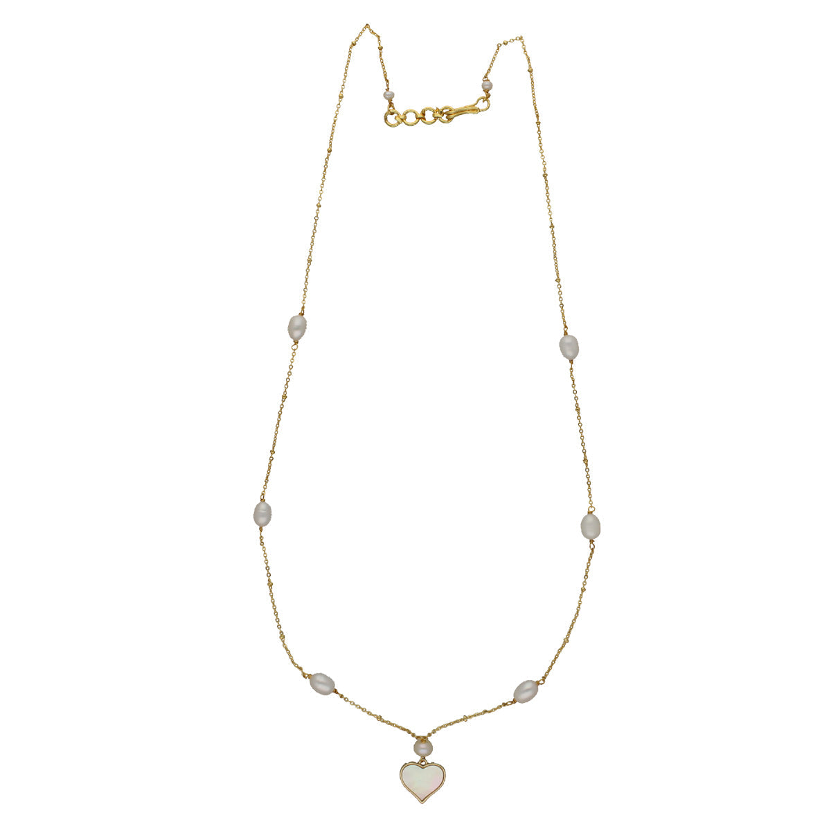 J Pearls Heart Pearl Pendant Set