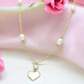 J Pearls Heart Pearl Pendant Set