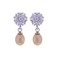 J Pearls Pink Pearls Drop Earrings - Real Pearl Jewelry - Distacart