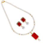 J Pearls Sara Pearl Pendant Set - Real Pearl Jewelry - Distacart