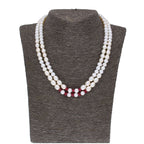 J Pearls 2 Line 5-6Mm Oval Pearl Set - Real Pearl Jewelry - Distacart