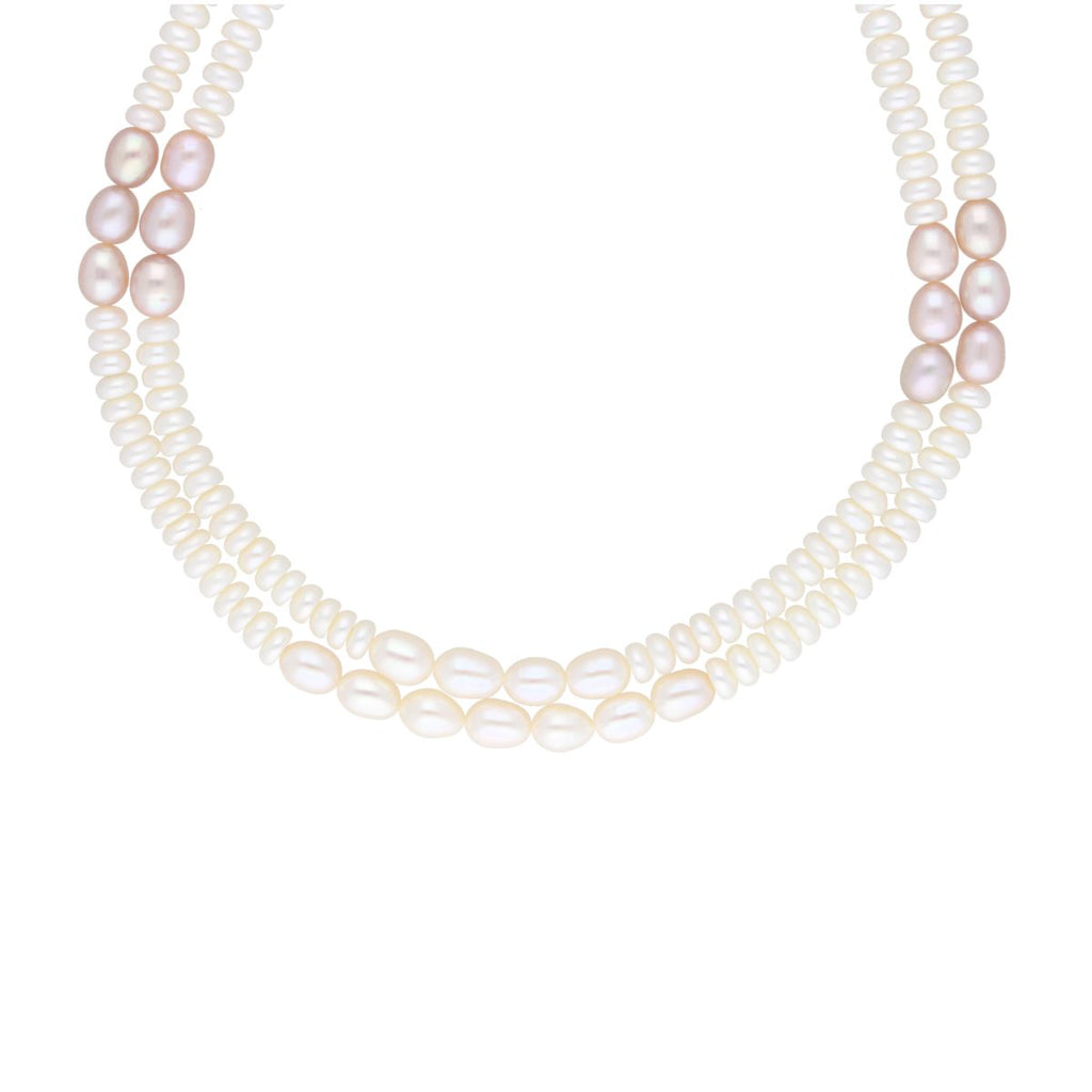 J Pearls 2 Line 5-6Mm Button Pearl Set - Real Pearl Jewelry - Distacart