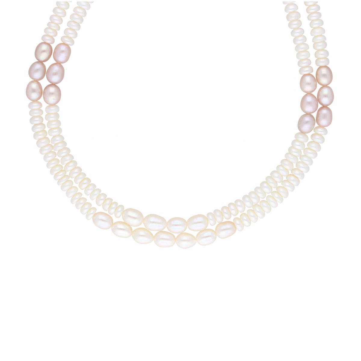 J Pearls 2 Line 5-6Mm Button Pearl Set - Real Pearl Jewelry - Distacart