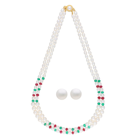 J Pearls Tremendous Pearl Set - Real Pearl Jewelry